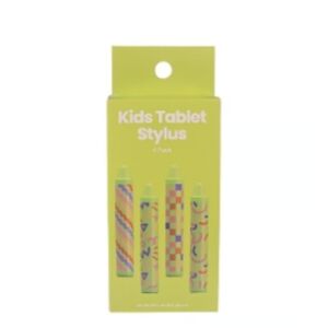 GEMS Kids Stylus 4 Pack Green Crayon Shape Tablet Touch Pens Stylus New In Box